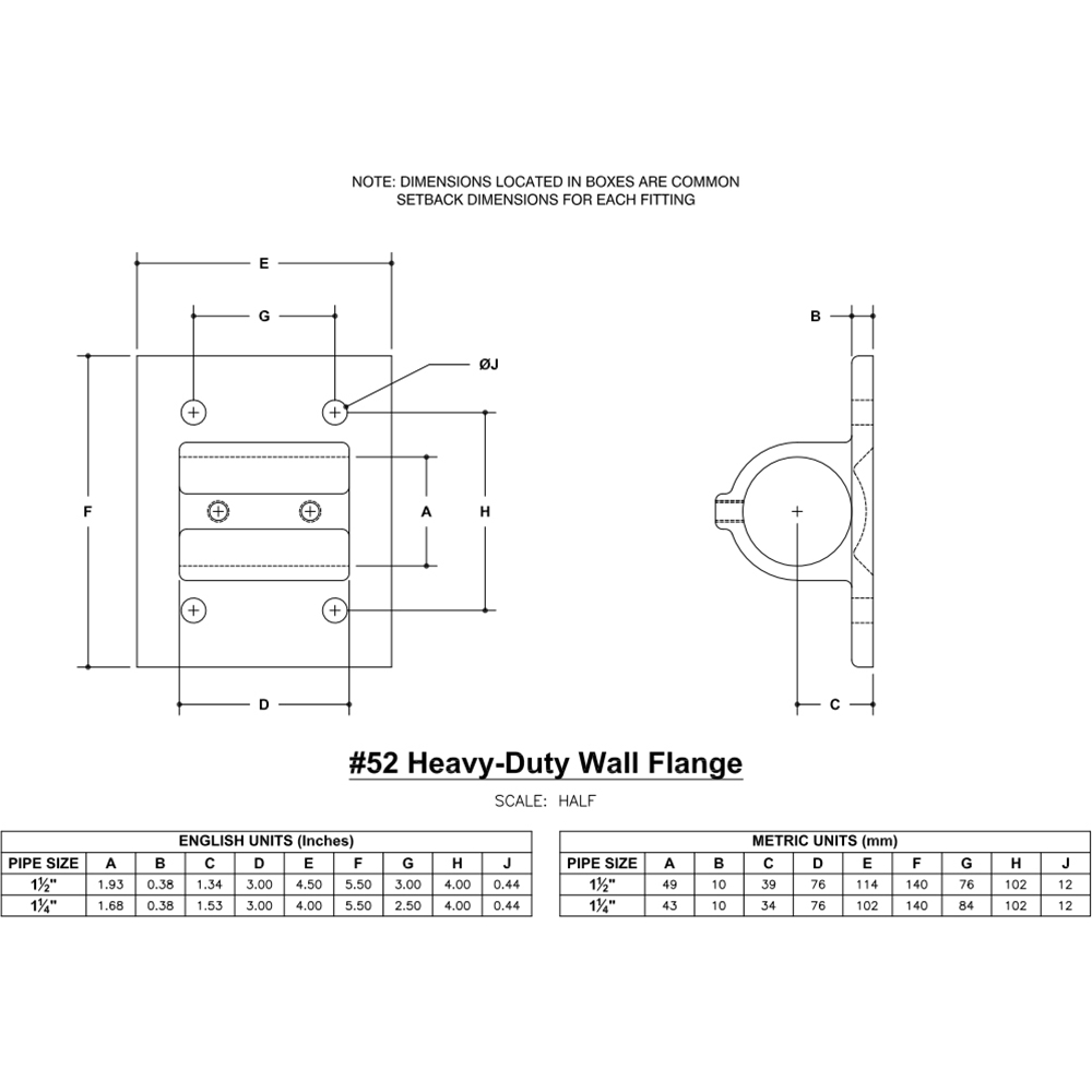 52 - Wall Flange