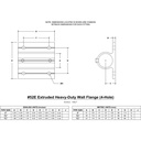 52E - Extruded Wall Flange (4 Hole)