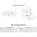 30-C - Nu-Rail Adj. Swivel