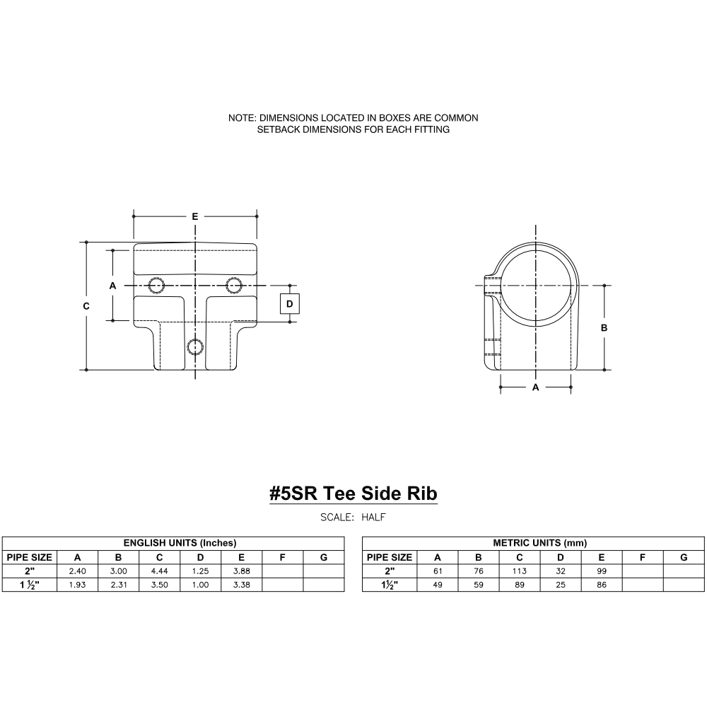 5SR - Tee Side Rib