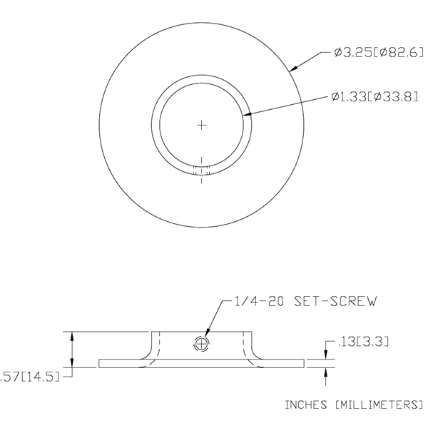 WAG-621 - Plain Flange With Set Screw