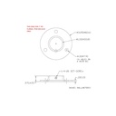 WAG-622A - Flange With Set Screw And Three Holes