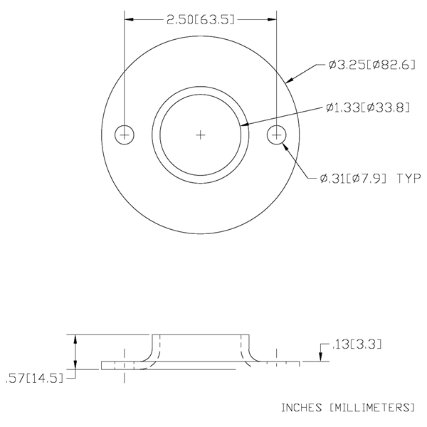 WAG-619 - Flange With Two Holes