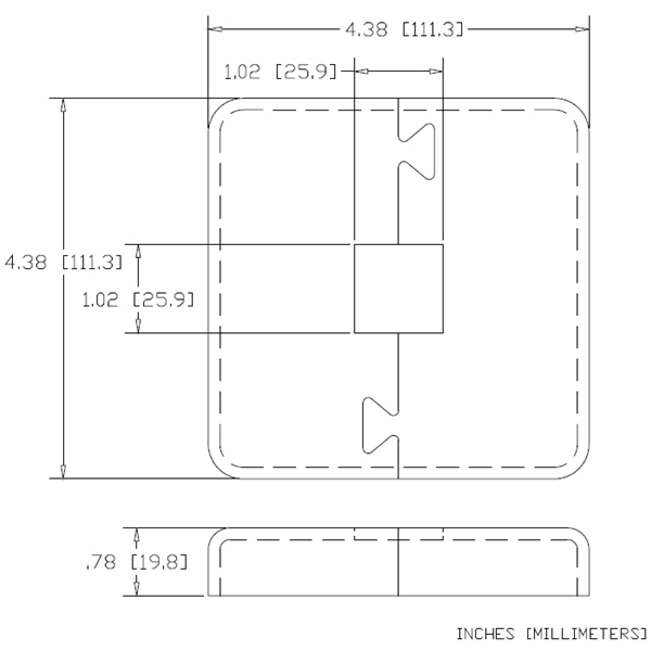 WAG-26430 - Square Puzzle-Lock Split Flange