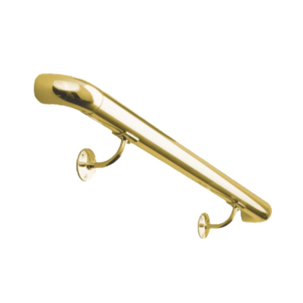 4 FT Round Solid Brass Hand Rail Kit