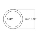 A112ID - 1-1/2" IPS Aluminum/Steel Pipe Schedule 40 and Gatorshield® Mechanical Tube