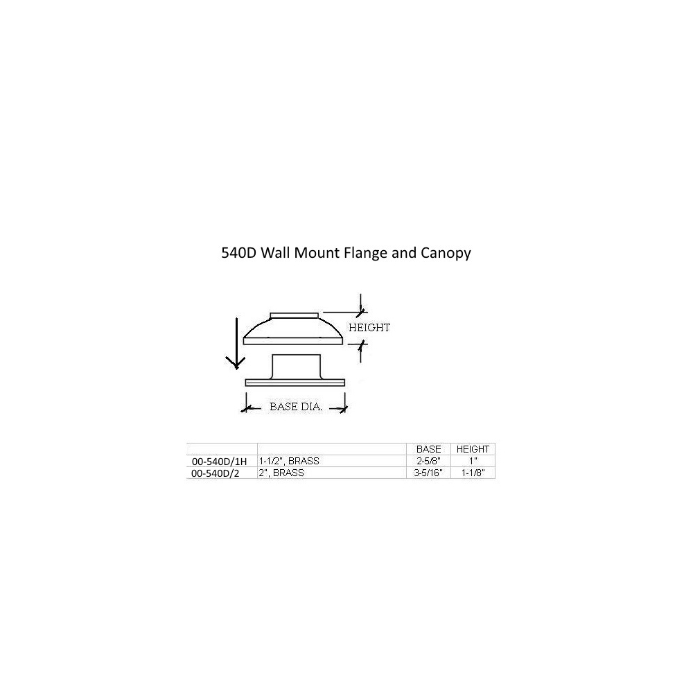 540D - Domed Cover Flange