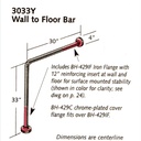 3033Y - Wall-to-Floor Bar