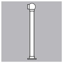 SLBPEP - Single Line Ball Posts - End Post