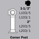 LLBPCP - Low Line Ball Posts - Corner Post