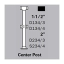 DLFPCEP - Double Line Flush Posts - Center Post