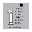 LLFPCP - Low Line Flush Posts - Corner Post