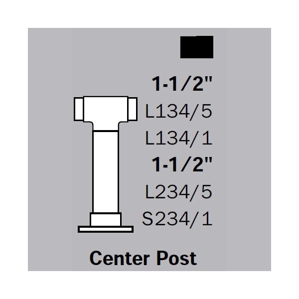 LLFPCEP - Low Line Flush Posts - Center Post