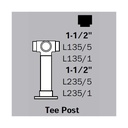 LLFPTP - Low Line Flush Posts - Tee Post