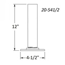 20-541 - Steel Flange w/ Steel Insert