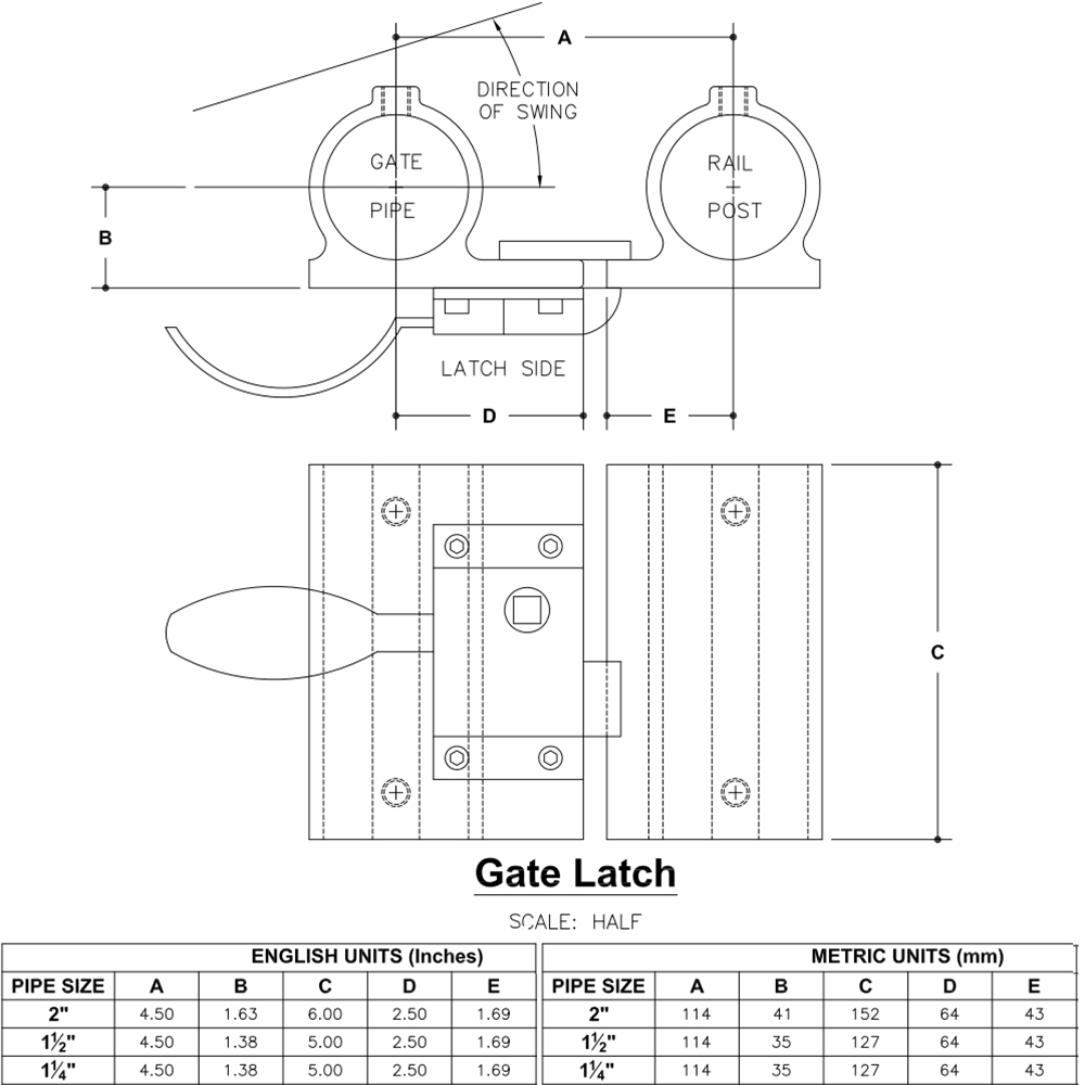 H51015 - Gate Latch