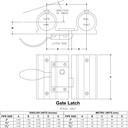 H51015 - Gate Latch