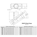 46AF3 - Angle Flange (37°-46° - 5/8"x1" slots)