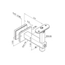 SL4155 - Square Line Glass Handrail Bracket