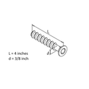 Conflex Masonry Screw 3/8" x 4"