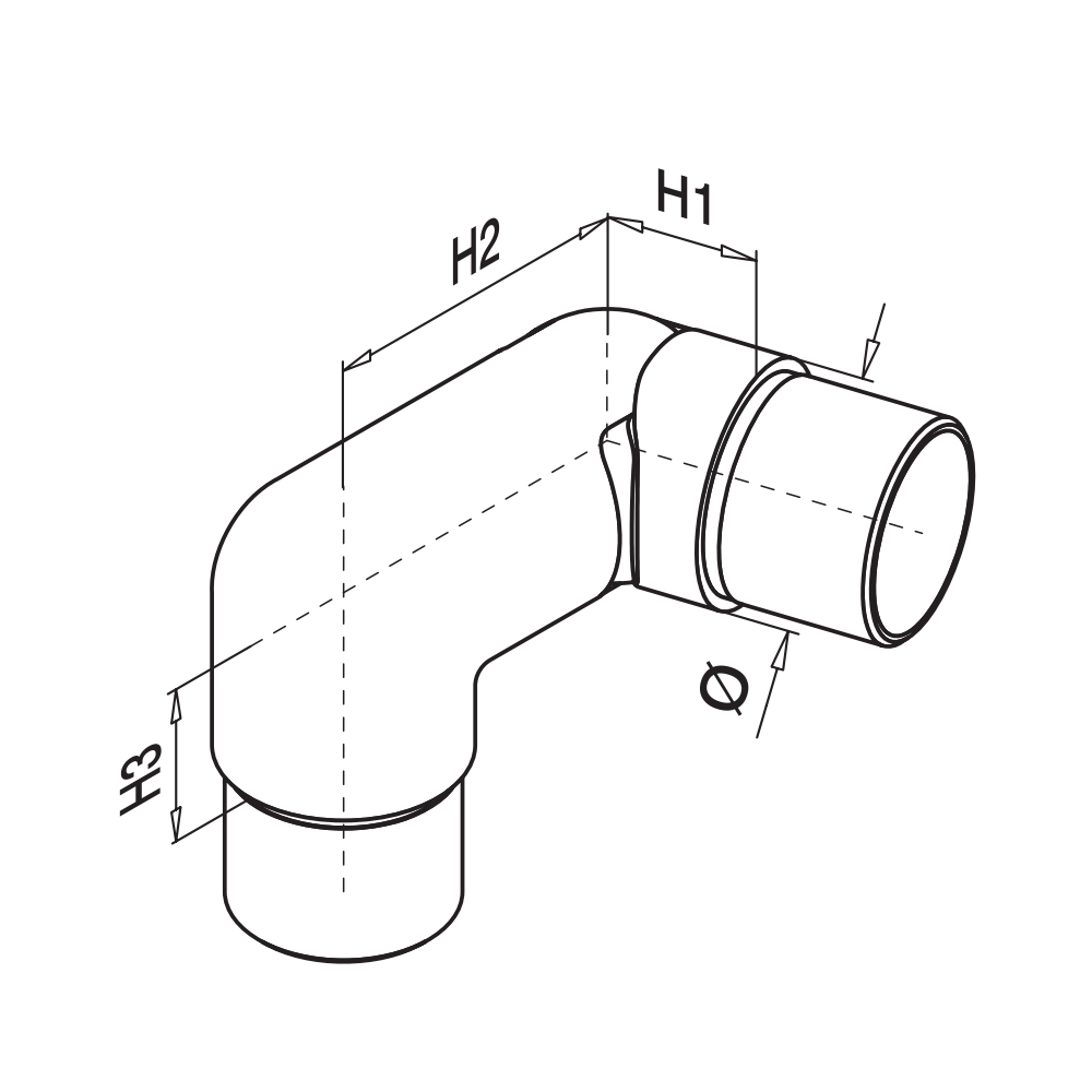 770A - Adjustable Elbow Connector (Left / Right)