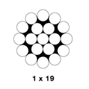 CACR - Cable/Wire Rope in 316 Grade Stainless Steel