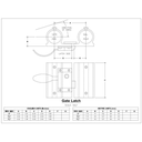 H51042 - Gate Hinge & Latch Assembly