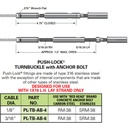 PL-TB-AB - Push-Lock Turnbuckle With Concrete Anchor Bolt