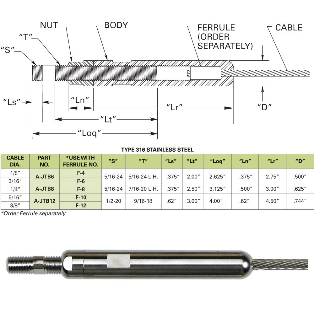 A-JTB - Adjust-A-Body with Threaded Bolt Tensioner (For metal posts only)