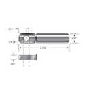 PL-TE - Push-Lock fitting with threaded eye end. 