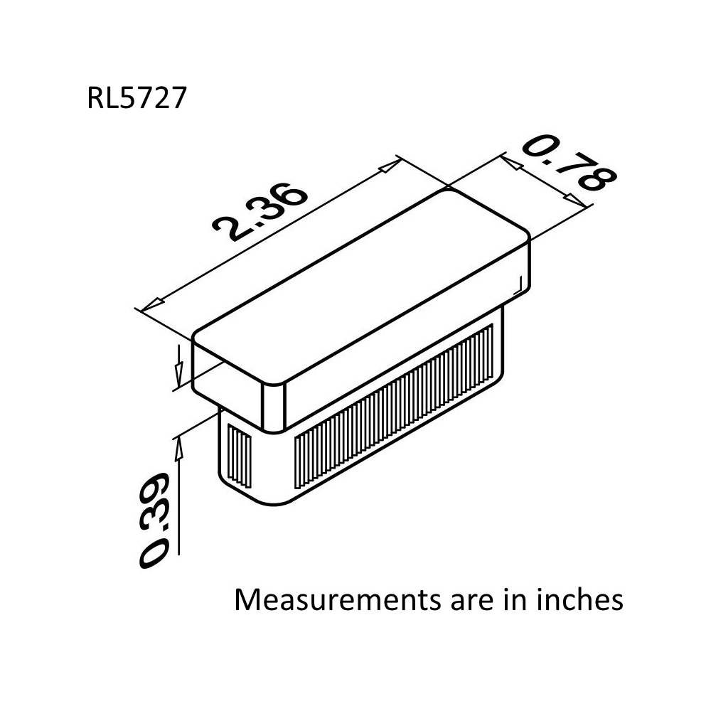 RL5727 - Rectangular Line End Caps