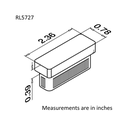 RL5727 - Rectangular Line End Caps