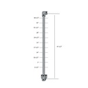 CA114ID/42/W - 42" Fascia Mount Cable Post in Galvanized Steel