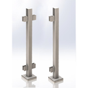 GS508/36 - 36" Square Post for 3/8" or 1/2" Glass