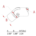 818A - Adjustable Perpendicular Collar