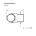 732C - Flush Ell - Channel Tube to Round Tube