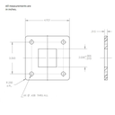 593 - Welding  Flange for Square Tubing