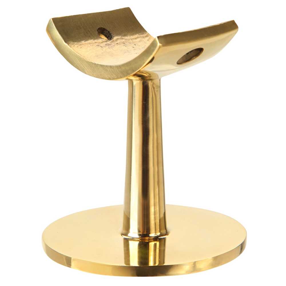 341U - Polished Brass Saddle Post (Undrilled)