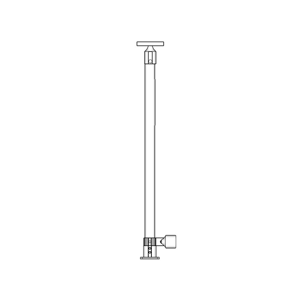 C483/42/F - Prefabricated Floor Mount Post, 42"H, for 1/8" or 3/16" Cable