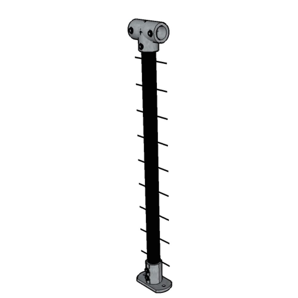 CA114ID/36/F - 36" Floor Mount Cable Post in Galvanized Steel