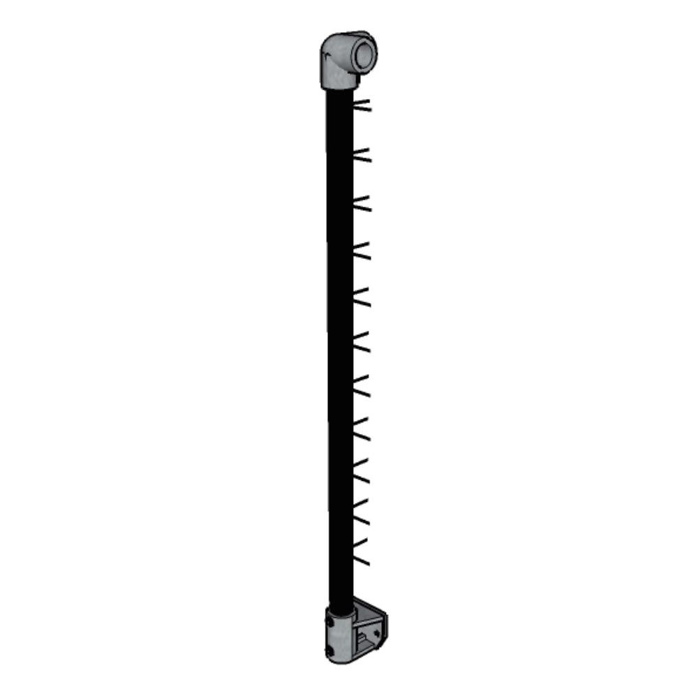 CA114ID/42/W - 42" Fascia Mount Cable Post in Galvanized Steel