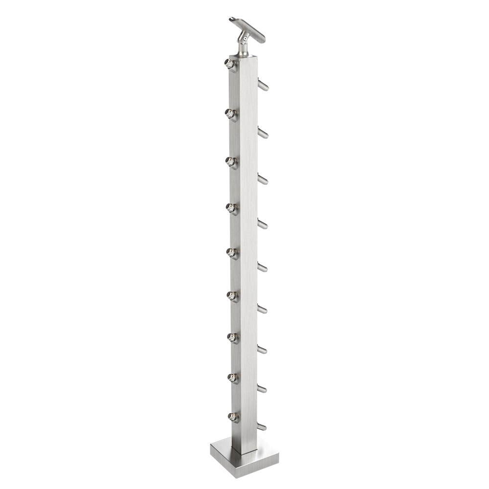 CS161/36/F - C.A.T. Floor Mount 36" Post for 1/8" Cable and 1.67" Round Handrail