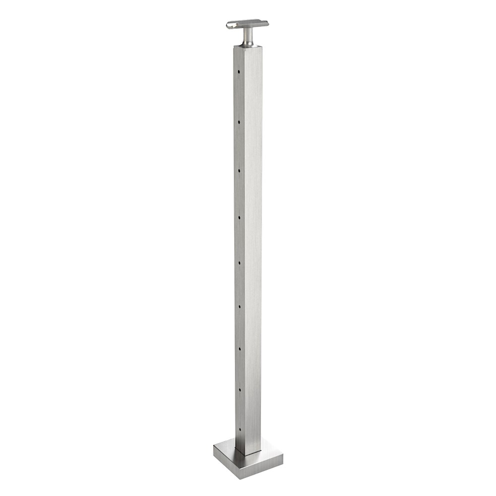 CS161/36/F - C.A.T. Floor Mount 36" Post for 1/8" Cable and 1.67" Round Handrail