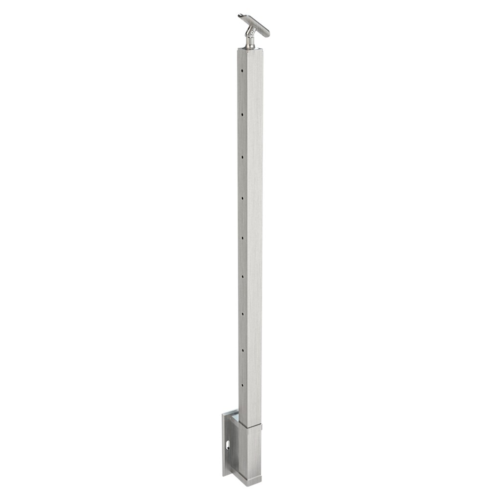 CS161/36/W - C.A.T. Fascia Mount 36" Post for 1/8" Cable and 1.67" Round Handrail