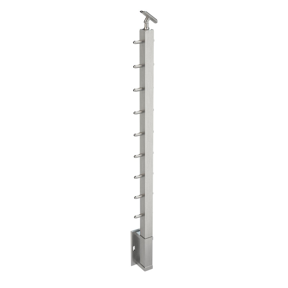 CS161/36/W - C.A.T. Fascia Mount 36" Post for 1/8" Cable and 1.67" Round Handrail