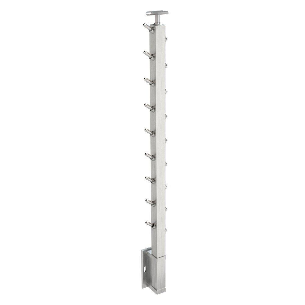 CS161/36/W - C.A.T. Fascia Mount 36" Post for 1/8" Cable and 1.67" Round Handrail