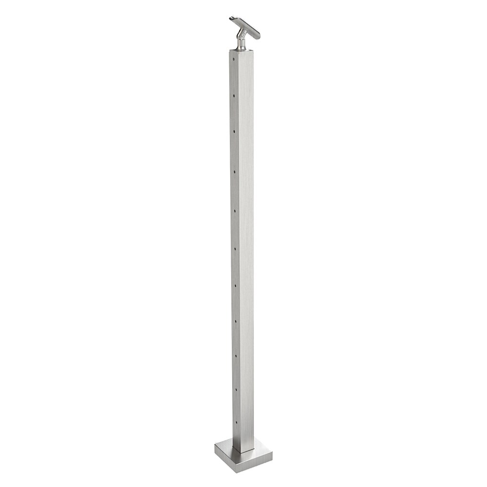 CS161/42/F - C.A.T. Floor Mount " Post for 1/8" Cable and 1.67" Round Handrail