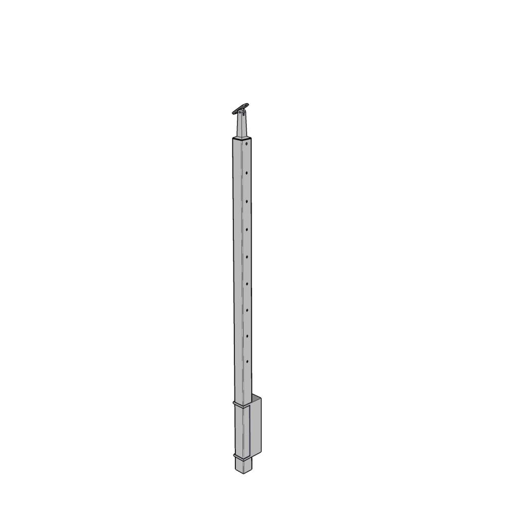 CS40/36/W - Fascia Mount 36" Square Posts for 1/8" or 3/16" Cable