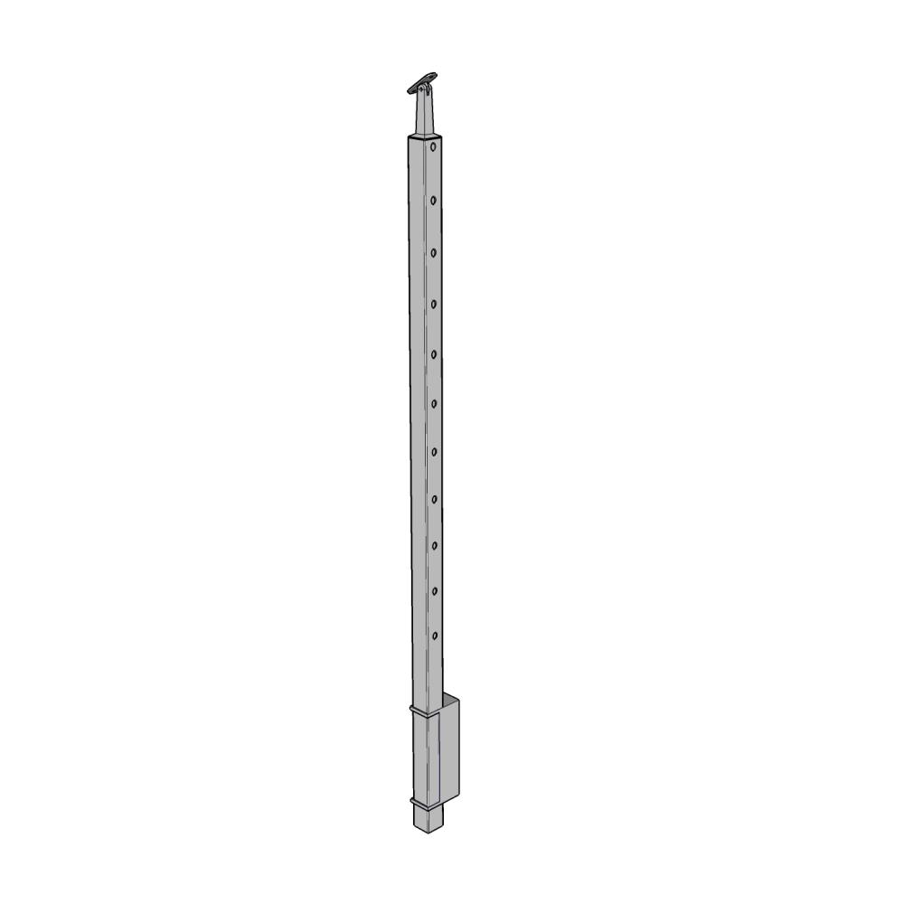 CS40/42/W - Fascia Mount 42" Square Posts for 1/8" or 3/16" Cable