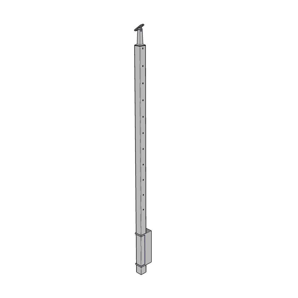 CS40/42/W - Fascia Mount 42" Square Posts for 1/8" or 3/16" Cable